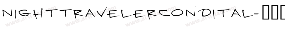nighttravelercondital字体转换
