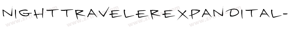 nighttravelerexpandital字体转换