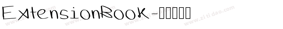 ExtensionBook字体转换