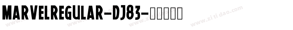 MarvelRegular-Dj83字体转换