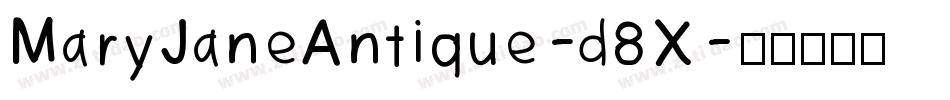MaryJaneAntique-d8X字体转换