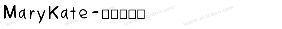 MaryKate字体转换
