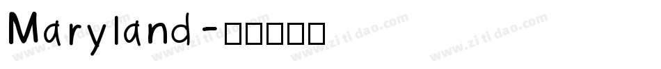Maryland字体转换