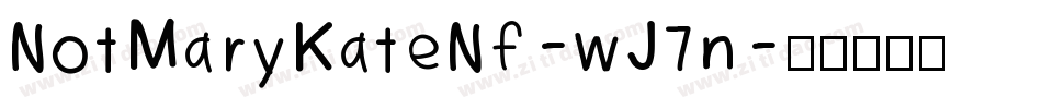 NotMaryKateNf-wJ7n字体转换