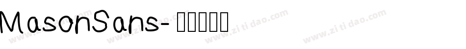 MasonSans字体转换