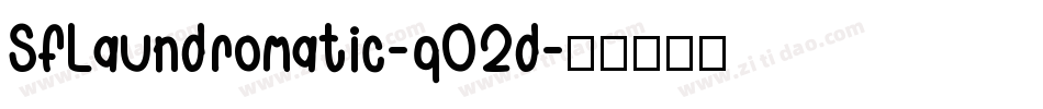 SfLaundromatic-q02d字体转换