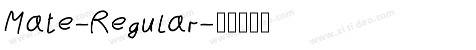 Mate-Regular字体转换