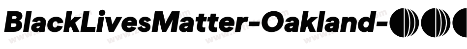 BlackLivesMatter-Oakland字体转换