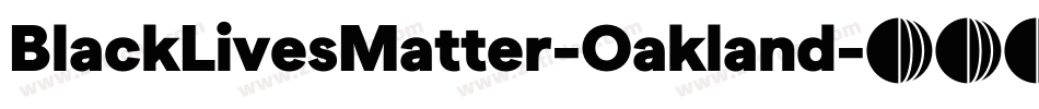 BlackLivesMatter-Oakland字体转换