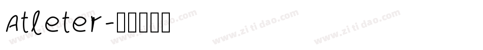Atleter字体转换