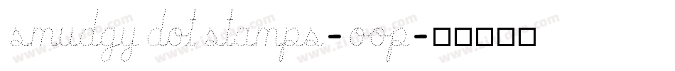 SmudgyDotStamps-OOP字体转换