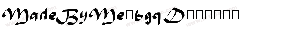MadeByMe-6gqD字体转换 MadeByMe-6gqD字体转换