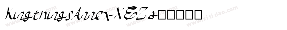 KingthingsAnnex-XEZa字体转换