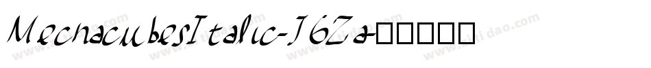MechacubesItalic-J6Za字体转换