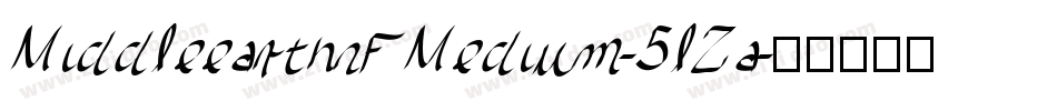 MiddleearthnfMedium-5lZa字体转换