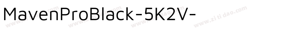 MavenProBlack-5K2V字体转换