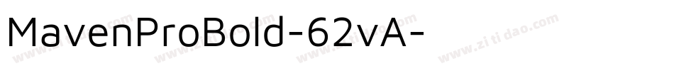 MavenProBold-62vA字体转换