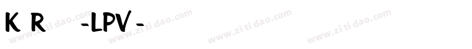 KtfRoadstar-LPVn字体转换