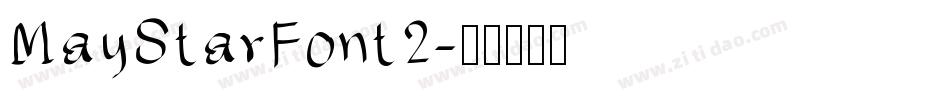 MayStarFont2字体转换