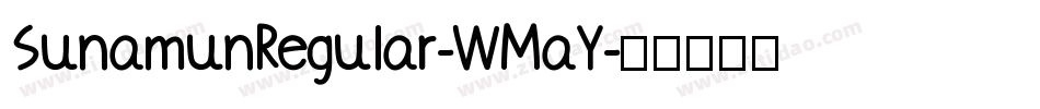 SunamunRegular-WMaY字体转换