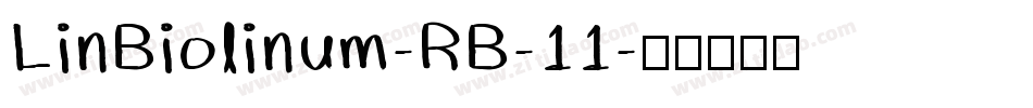 LinBiolinum-RB-11字体转换