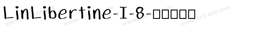 LinLibertine-I-8字体转换