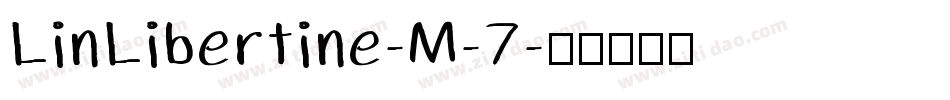 LinLibertine-M-7字体转换