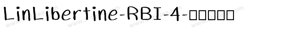 LinLibertine-RBI-4字体转换
