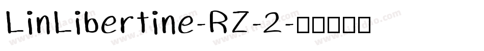 LinLibertine-RZ-2字体转换