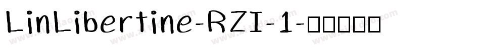 LinLibertine-RZI-1字体转换