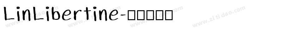 LinLibertine字体转换