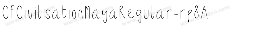 CfCivilisationMayaRegular-rp8A字体转换