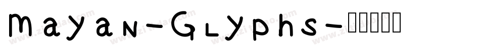 Mayan-Glyphs字体转换