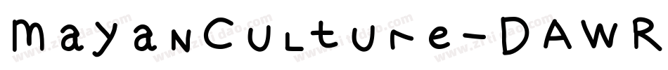 MayanCulture-DAWR字体转换