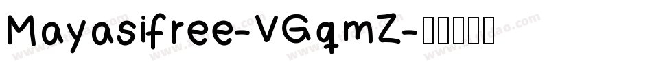 Mayasifree-VGqmZ字体转换