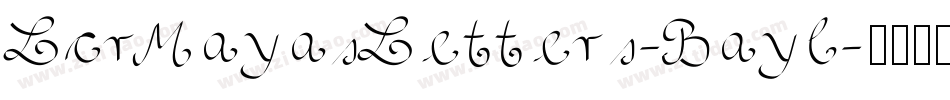 LcrMayasLetters-Bayl字体转换