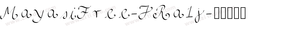MayasiFree-JRa1j字体转换