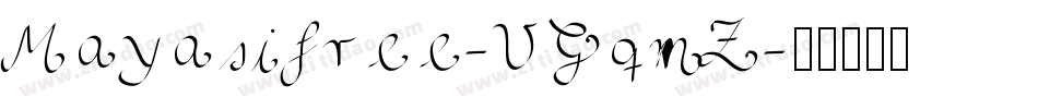 Mayasifree-VGqmZ字体转换