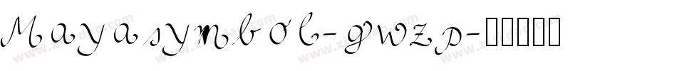 Mayasymbol-gwzp字体转换
