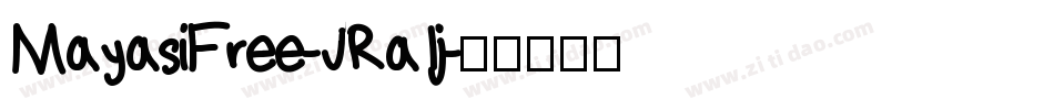 MayasiFree-JRa1j字体转换