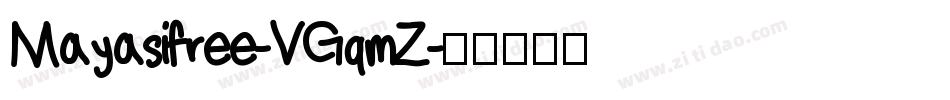 Mayasifree-VGqmZ字体转换