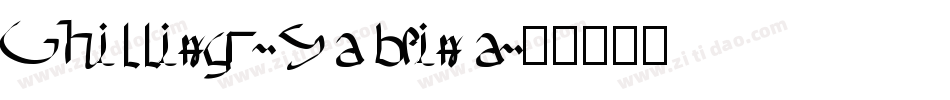 Chilling-Sabrina字体转换