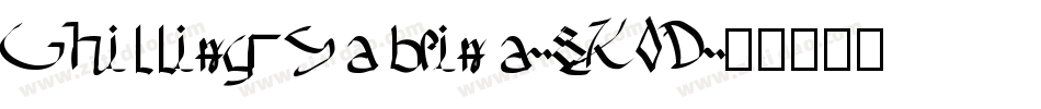 ChillingSabrina-8K0D字体转换