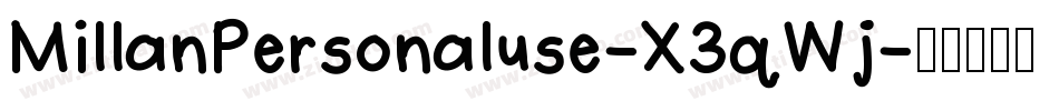 MillanPersonaluse-X3qWj字体转换