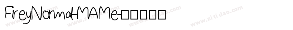 FireyNormal-MAMe字体转换