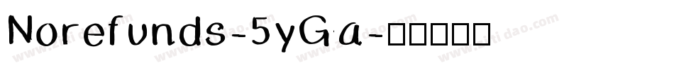 Norefunds-5yGa字体转换