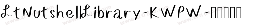 LtNutshellLibrary-KWPW字体转换