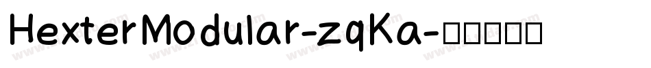 HexterModular-zqKa字体转换