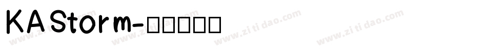 KAStorm字体转换