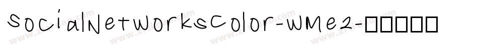 SocialNetworksColor-wMe2字体转换
